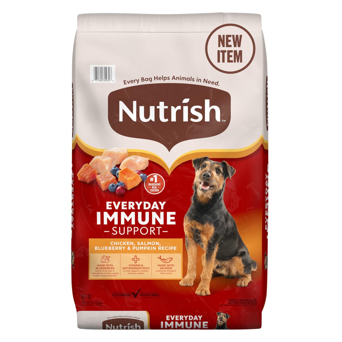 Nutrish Everyday Immune Support Chicken, Salmon, Blueberry & Pumpkin Recipe Dry Dog Food, 13 lb. Bag (Rachael Ray)