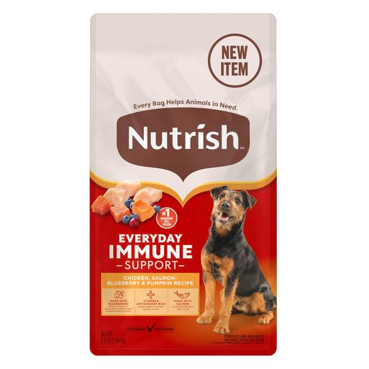 Nutrish Everyday Immune Support Chicken, Salmon, Blueberry & Pumpkin Recipe Dry Dog Food, 13 lb. Bag (Rachael Ray)